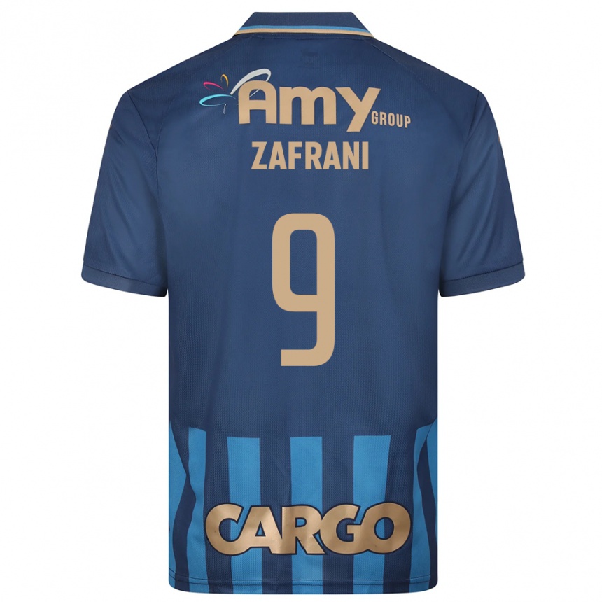 נשים כדורגל זה זעפרן #9 כחול נייבי כחול הרחק ג'רזי 2025/26