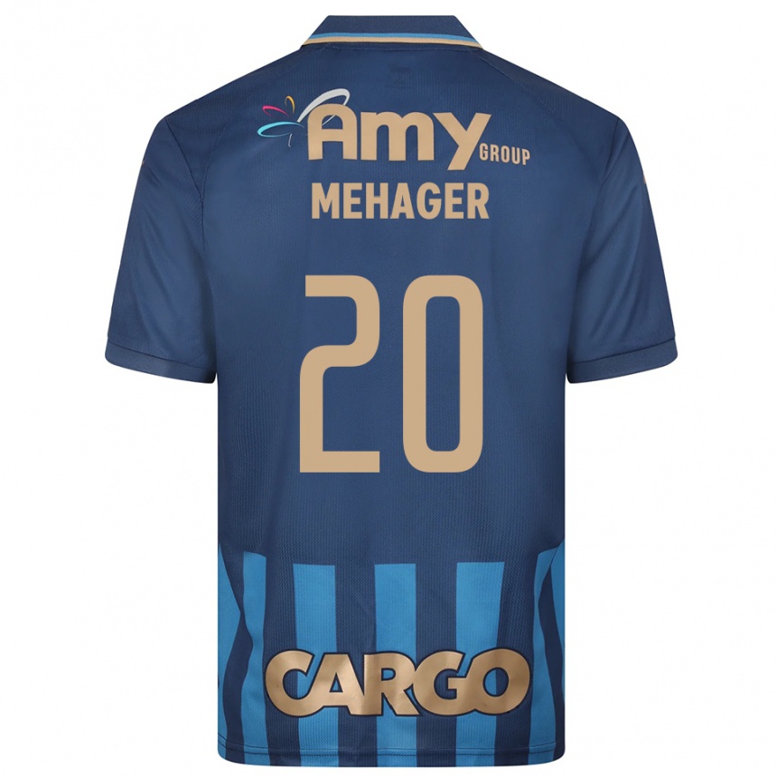 נשים כדורגל Itay Mehager #20 כחול נייבי כחול הרחק ג'רזי 2025/26