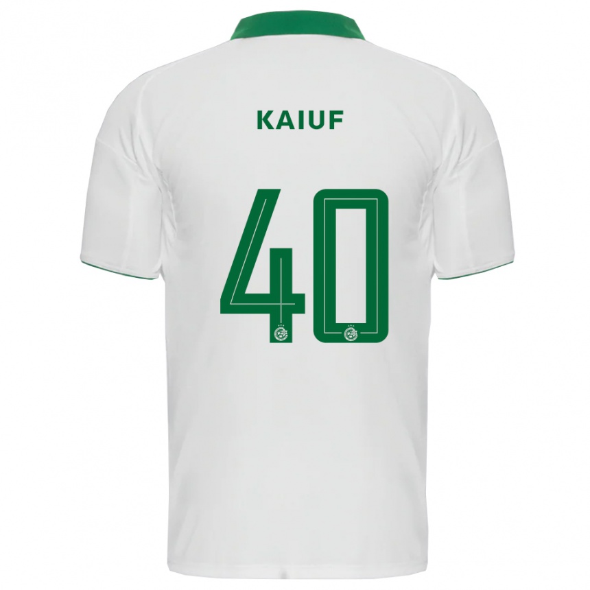 נשים כדורגל שריף קאיוף #40 לבן ירוק הרחק ג'רזי 2025/26 נשים כדורגל שריף קאיוף #40 לבן ירוק הרחק ג'רזי 2025/26