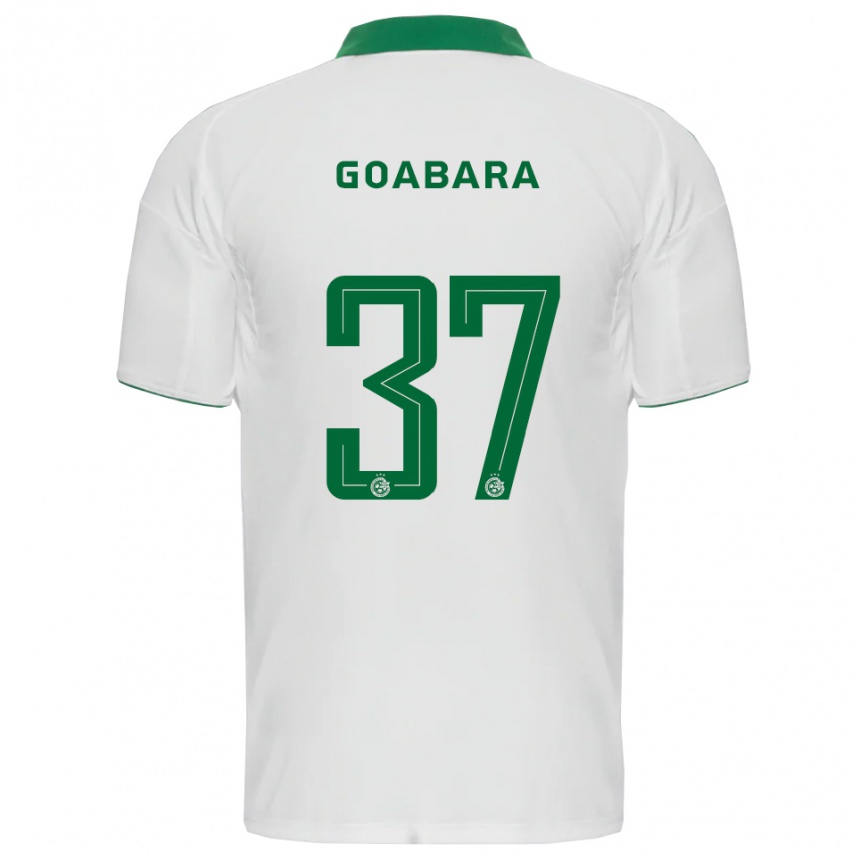 נשים כדורגל Ibrahim Goabara #37 לבן ירוק הרחק ג'רזי 2025/26