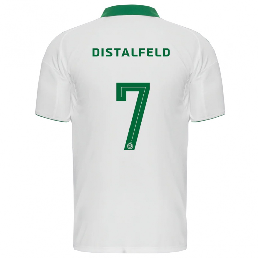 נשים כדורגל ינאי דיסטלפלד #7 לבן ירוק הרחק ג'רזי 2025/26