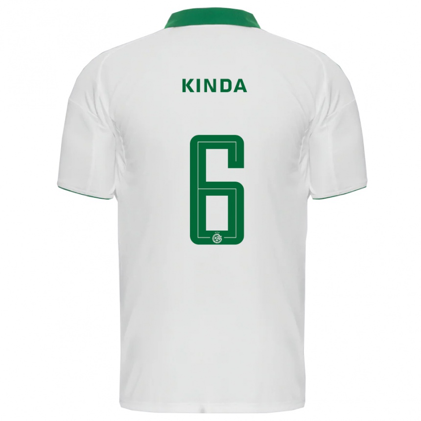 נשים כדורגל גדי קינדה #6 לבן ירוק הרחק ג'רזי 2025/26