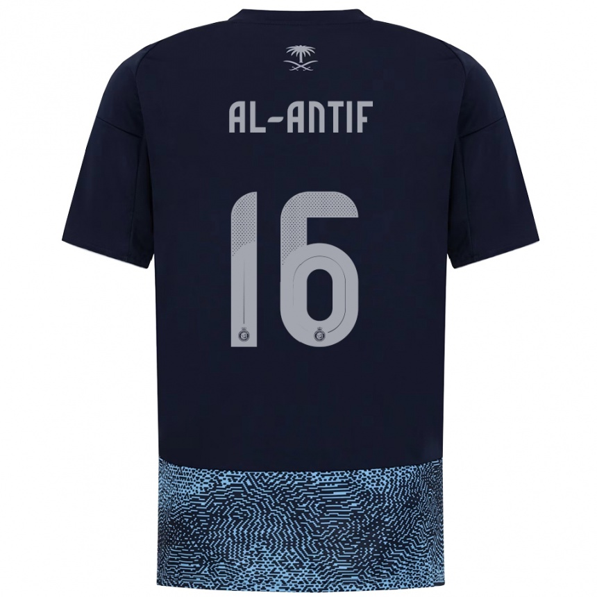 נשים כדורגל Habib Al-Antif #16 כחול נייבי תכלת הרחק ג'רזי 2025/26