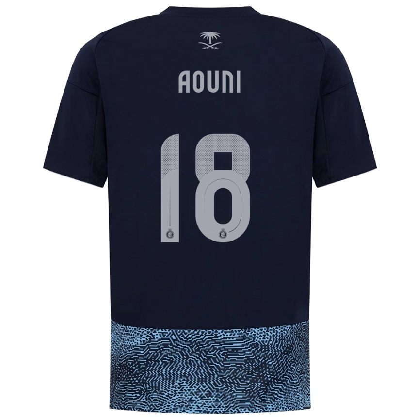 נשים כדורגל סאמיה עוני #18 כחול נייבי תכלת הרחק ג'רזי 2025/26