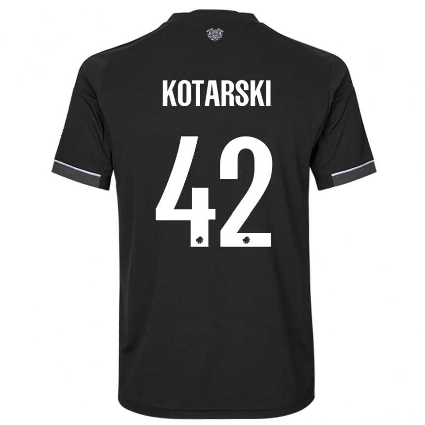 נשים כדורגל דומיניק קוטרסקי #42 שחור לבן הרחק ג'רזי 2025/26