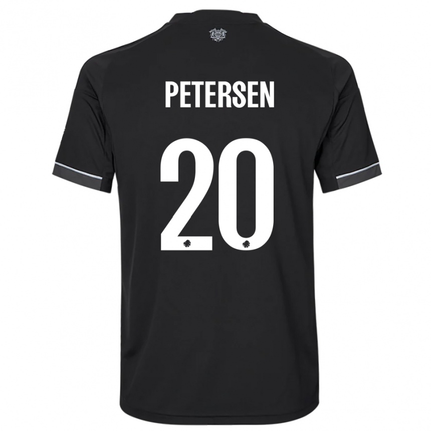 נשים כדורגל Frederik Petersen #20 שחור לבן הרחק ג'רזי 2025/26