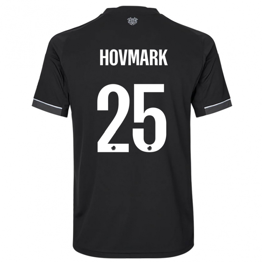 נשים כדורגל מריה הובמרק #25 שחור לבן הרחק ג'רזי 2025/26