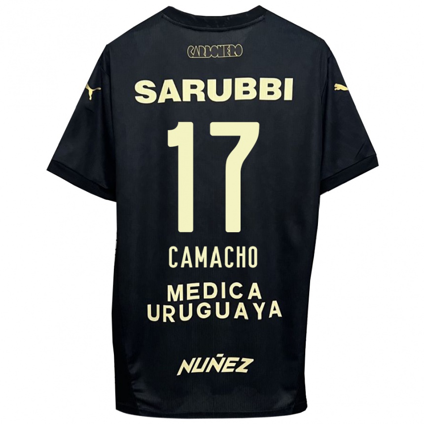 נשים כדורגל Sebastián Camacho #17 שחור זהב הרחק ג'רזי 2025/26