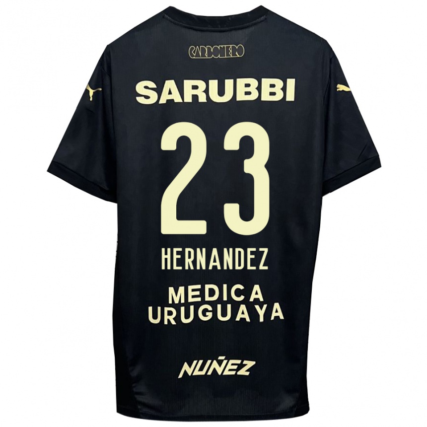 נשים כדורגל אבל הרננדס #23 שחור זהב הרחק ג'רזי 2025/26