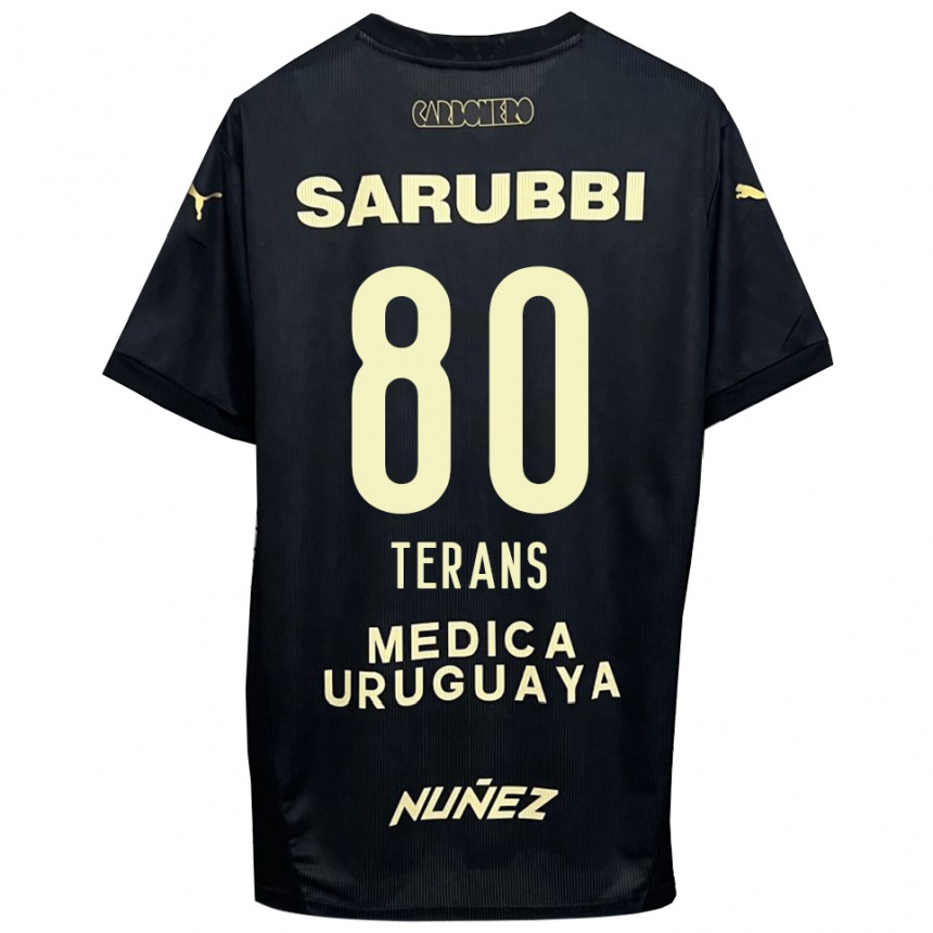 נשים כדורגל דויד טראנס #80 שחור זהב הרחק ג'רזי 2025/26