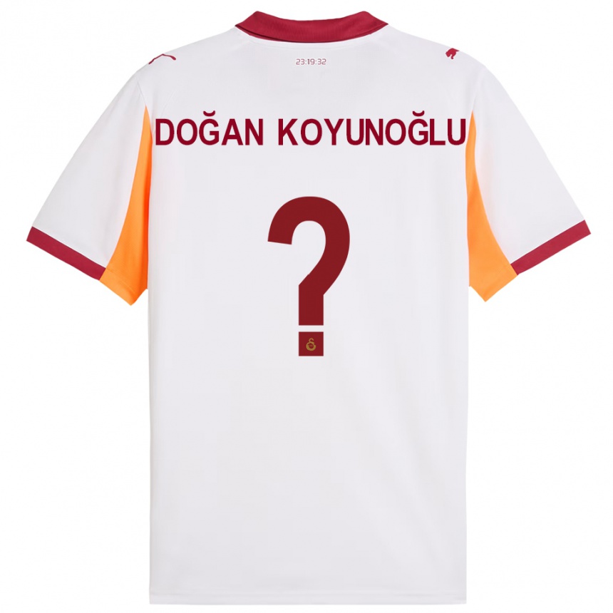 נשים כדורגל Arda Doğan Koyunoğlu #0 לבן אדום הרחק ג'רזי 2025/26