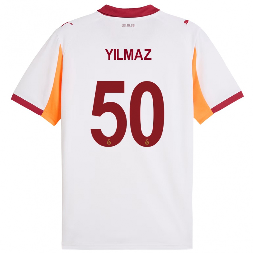 נשים כדורגל ז'אנקאט יילמאז #50 לבן אדום הרחק ג'רזי 2025/26