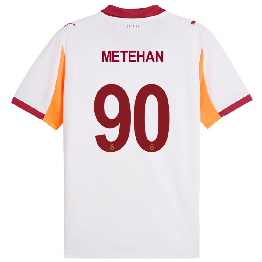 נשים כדורגל מתהאן בלטאצ'י #90 לבן אדום הרחק ג'רזי 2025/26