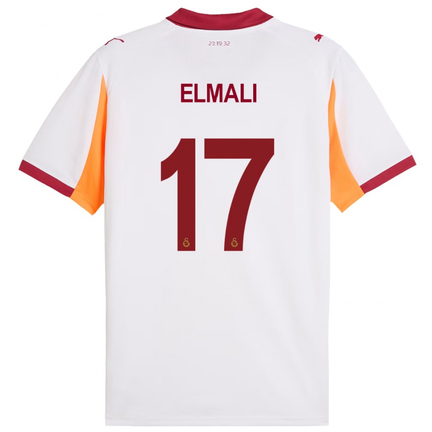 נשים כדורגל ארן אלמלי #17 לבן אדום הרחק ג'רזי 2025/26