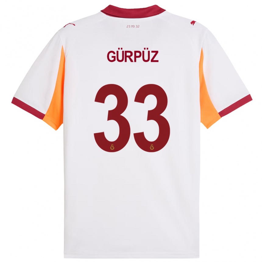 נשים כדורגל גוקדניז גורפוז #33 לבן אדום הרחק ג'רזי 2025/26