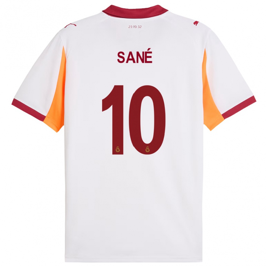 נשים כדורגל לירוי סאנה #10 לבן אדום הרחק ג'רזי 2025/26