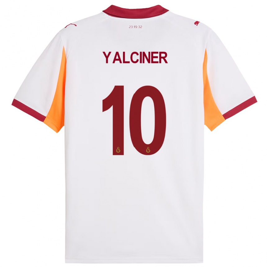 נשים כדורגל İsmigül Yalçıner #10 לבן אדום הרחק ג'רזי 2025/26