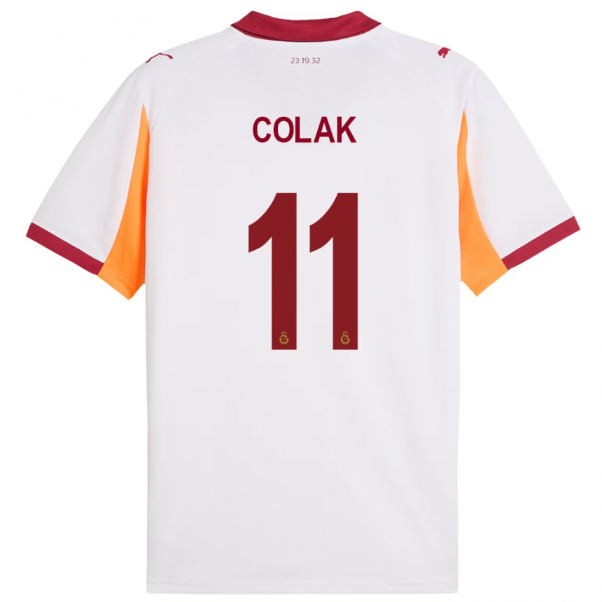 נשים כדורגל ייית צ'ולאק #11 לבן אדום הרחק ג'רזי 2025/26