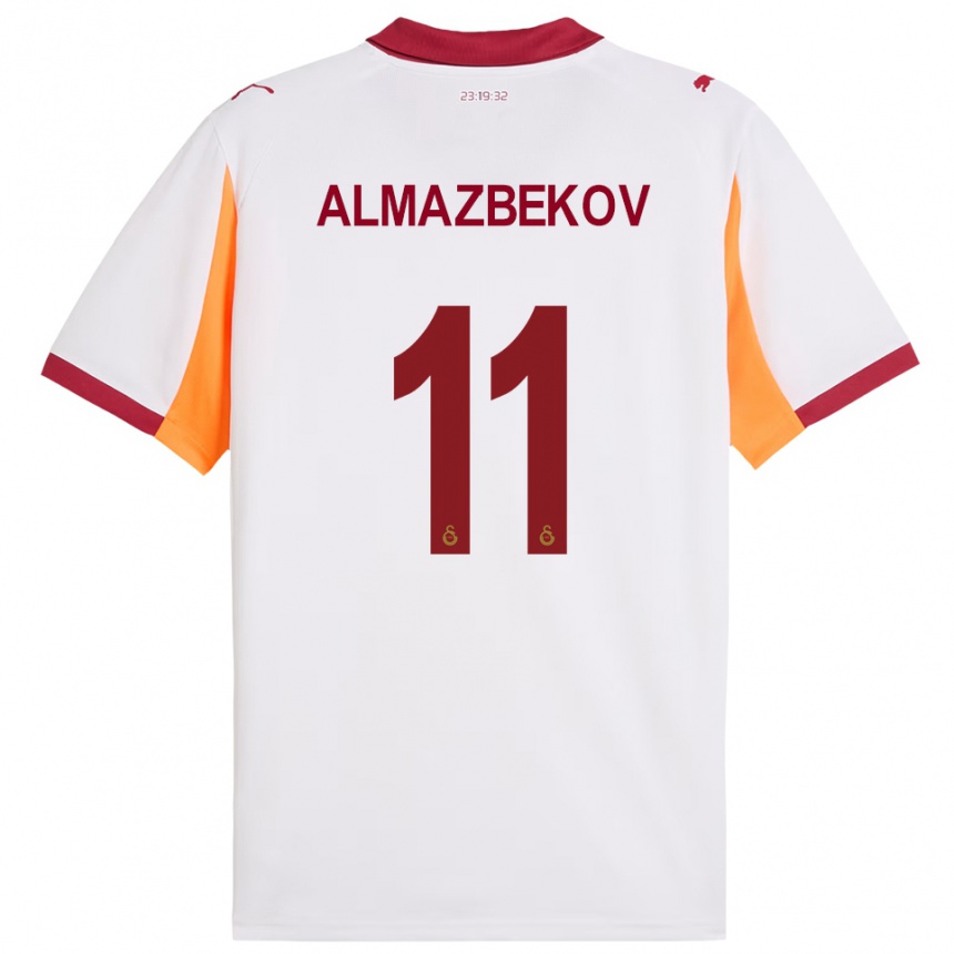 נשים כדורגל בקנאז אלמאזבקוב #11 לבן אדום הרחק ג'רזי 2025/26