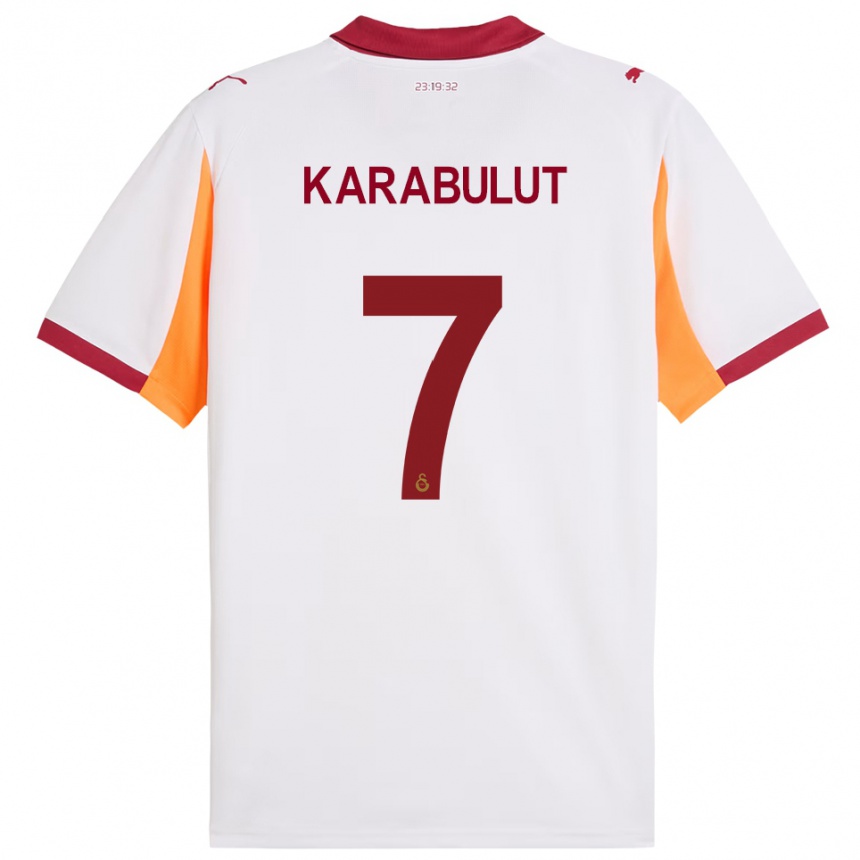 נשים כדורגל ארזו קראבולוט #7 לבן אדום הרחק ג'רזי 2025/26