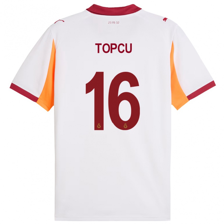 נשים כדורגל אברו טופצ'ו #16 לבן אדום הרחק ג'רזי 2025/26