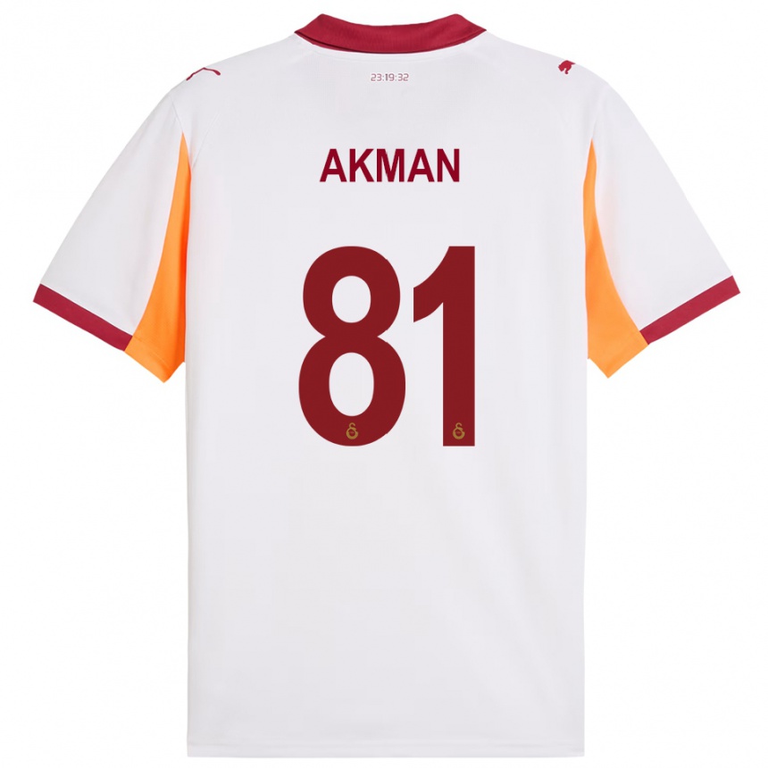 נשים כדורגל חאמזה אקמן #81 לבן אדום הרחק ג'רזי 2025/26