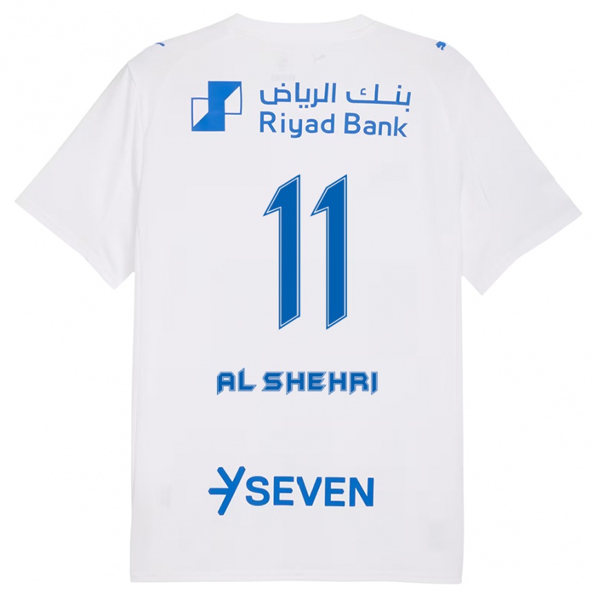 נשים כדורגל סאלח א-שהרי #11 לבן כחול הרחק ג'רזי 2025/26