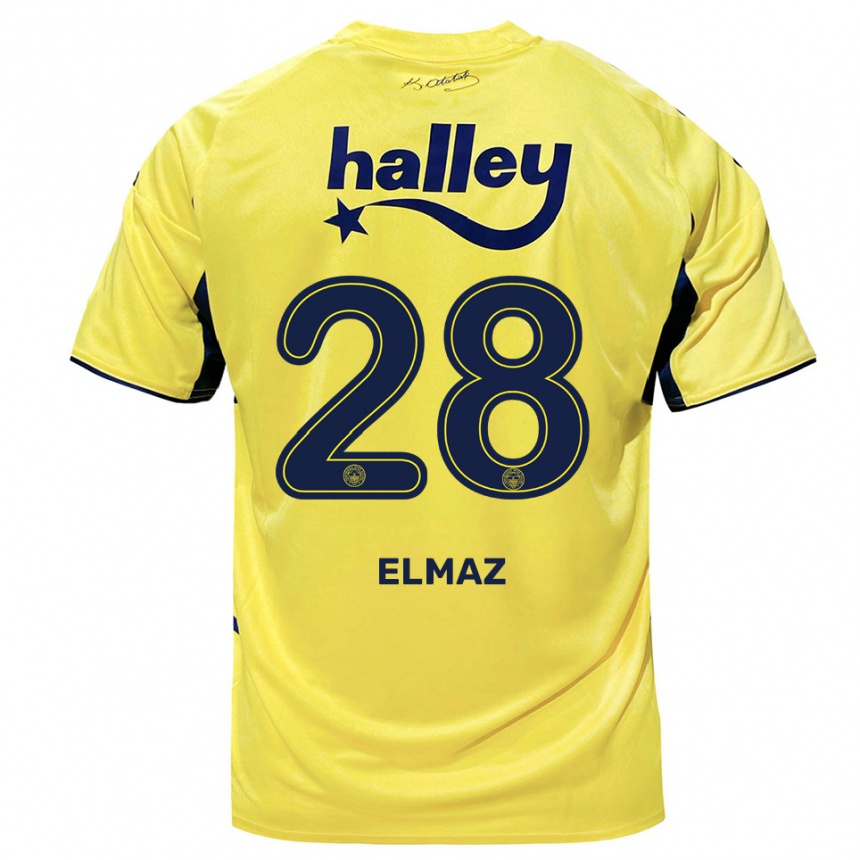 נשים כדורגל ברטו אלמאז #28 צהוב כחול נייבי הרחק ג'רזי 2025/26