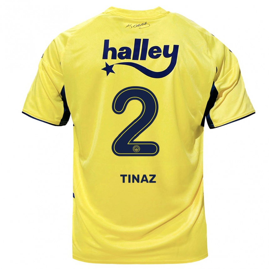 נשים כדורגל אלטו טינאז #2 צהוב כחול נייבי הרחק ג'רזי 2025/26