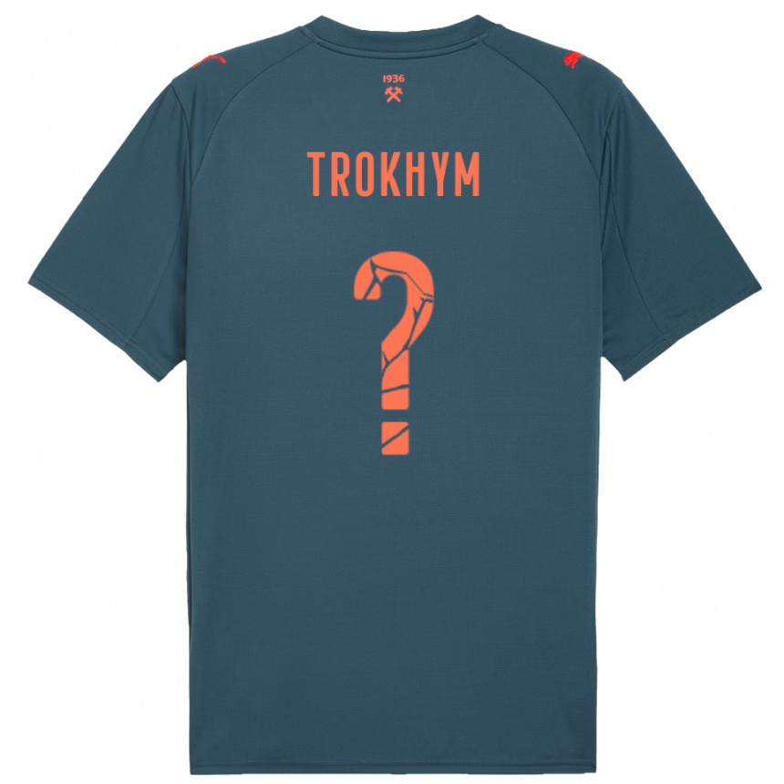 נשים כדורגל Arseniy-Tymofiy Trokhym #0 כחול נייבי אדום הרחק ג'רזי 2025/26