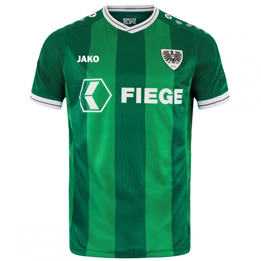 ילדים כדורגל Noah Averesch #22 ירוק לבן ג'רזי ביתית 2025/26