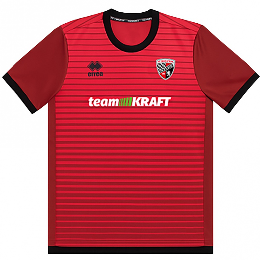 ילדים כדורגל נורדין רקספי #22 אדום שחור ג'רזי ביתית 2025/26