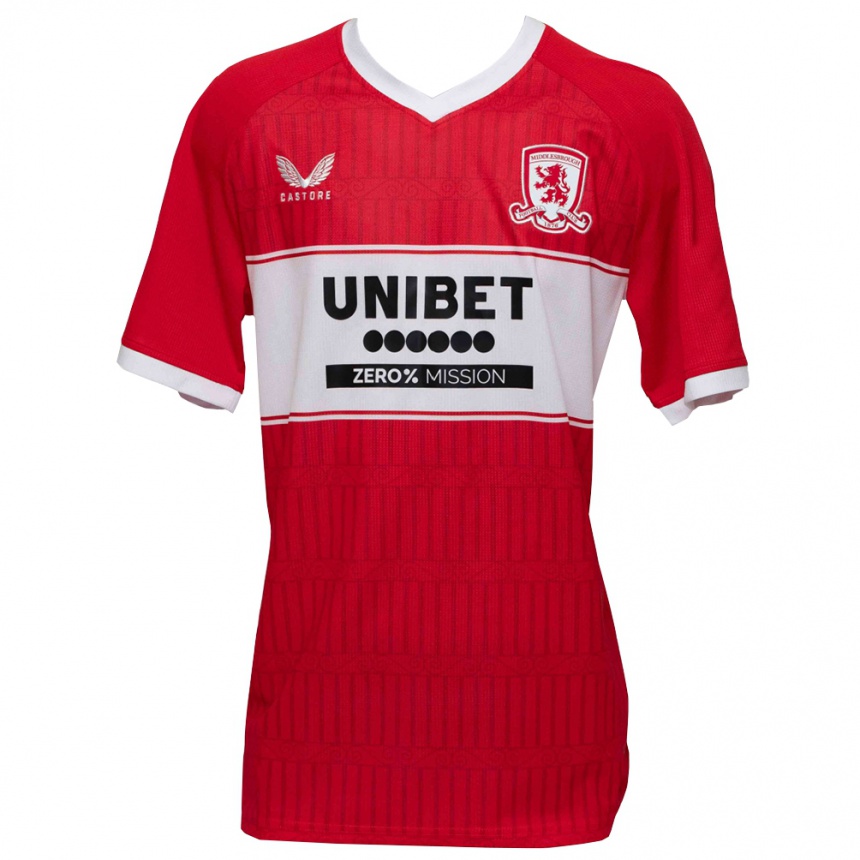 ילדים כדורגל פין קרטרייט #40 אדום לבן ג'רזי ביתית 2025/26