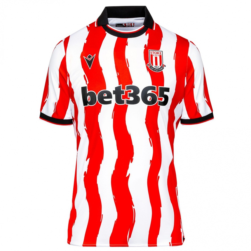 ילדים כדורגל ויקטור יוהנסון #1 לבן אדום ג'רזי ביתית 2025/26