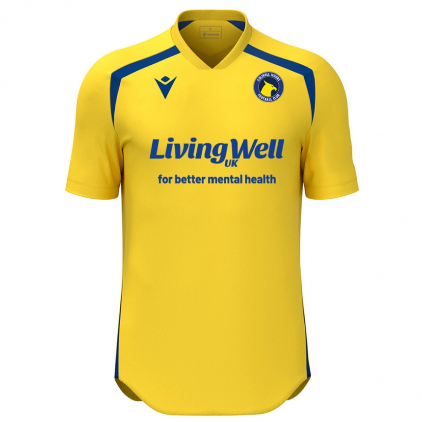 ילדים כדורגל אוליבר טיפטון #16 צהוב כחול ג'רזי ביתית 2025/26