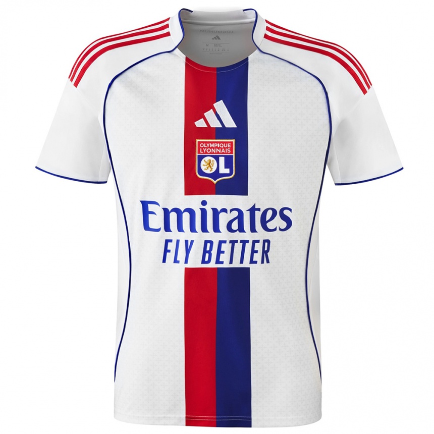 ילדים כדורגל Nehemie Lurika #7 לבן אדום ג'רזי ביתית 2025/26 ילדים כדורגל Nehemie Lurika #7 לבן אדום ג'רזי ביתית 2025/26