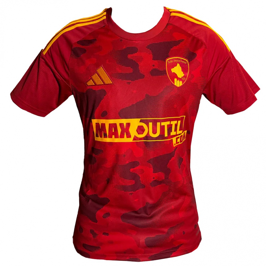 ילדים כדורגל השם שלך #0 אדום צהוב ג'רזי ביתית 2025/26 ילדים כדורגל השם שלך #0 אדום צהוב ג'רזי ביתית 2025/26