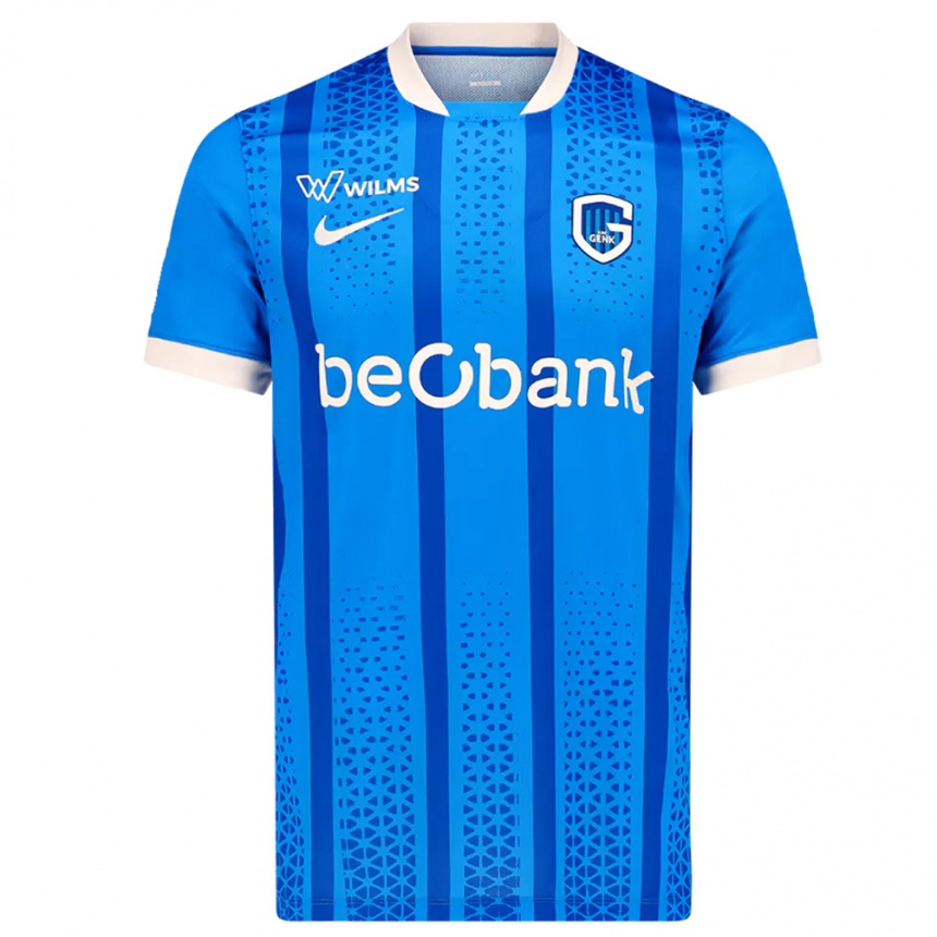 ילדים כדורגל Kobe Van Den Broeck #3 כחול לבן ג'רזי ביתית 2025/26