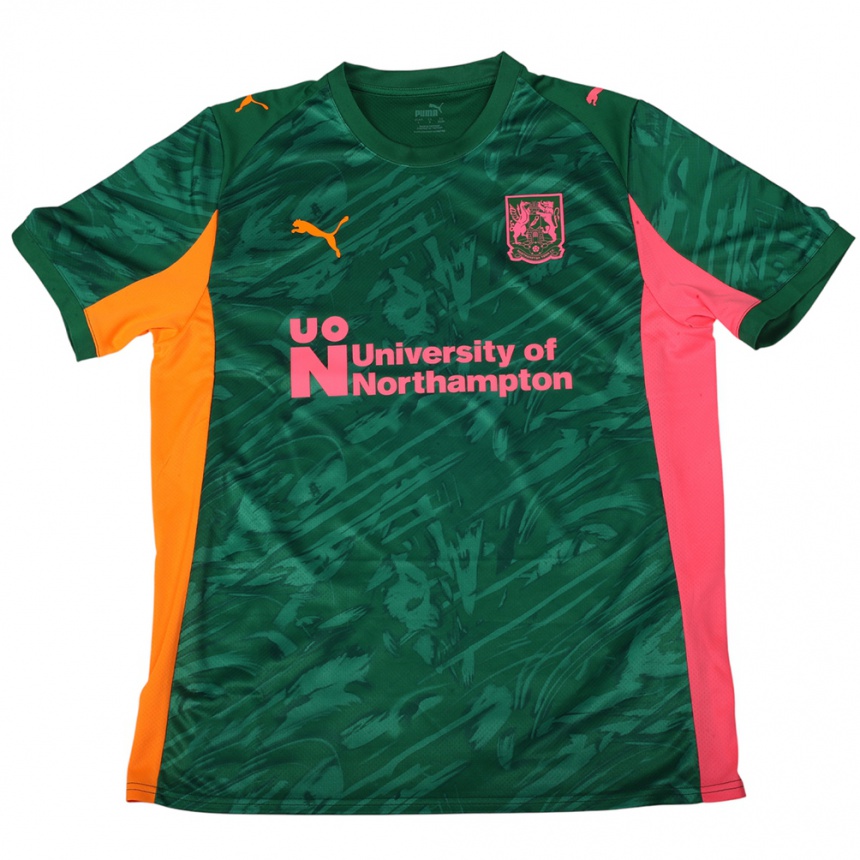 ילדים כדורגל Katie Mclean #1 ירוק ורוד כהה חולצת שוער 2025/26