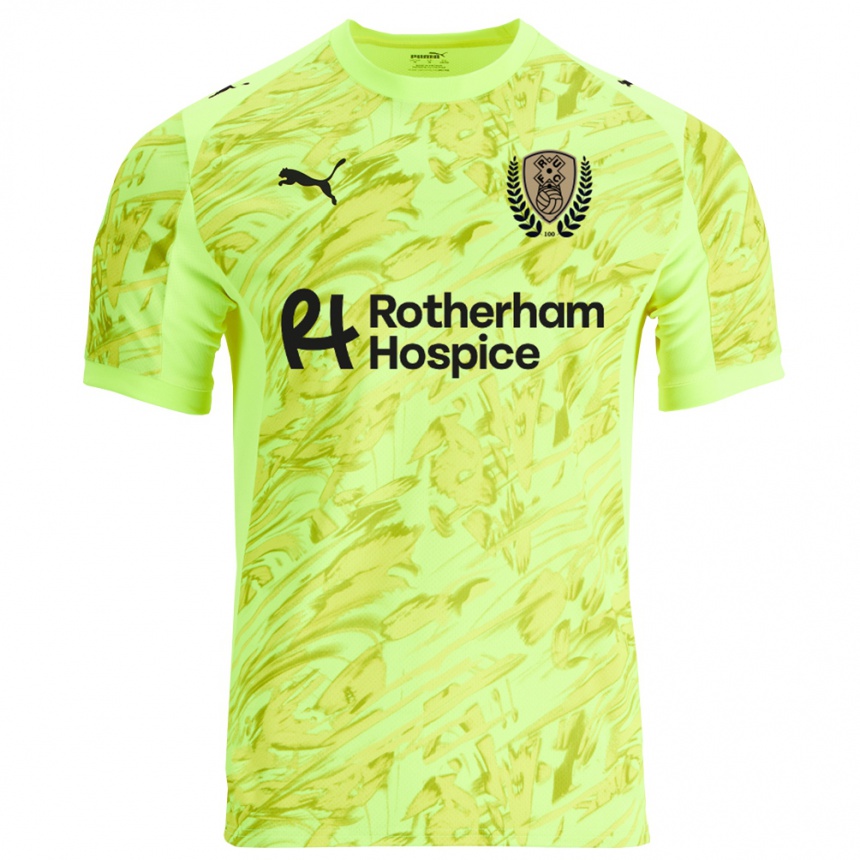 ילדים כדורגל טד קאן #13 ירוק פלורסנט שחור חולצת שוער 2025/26