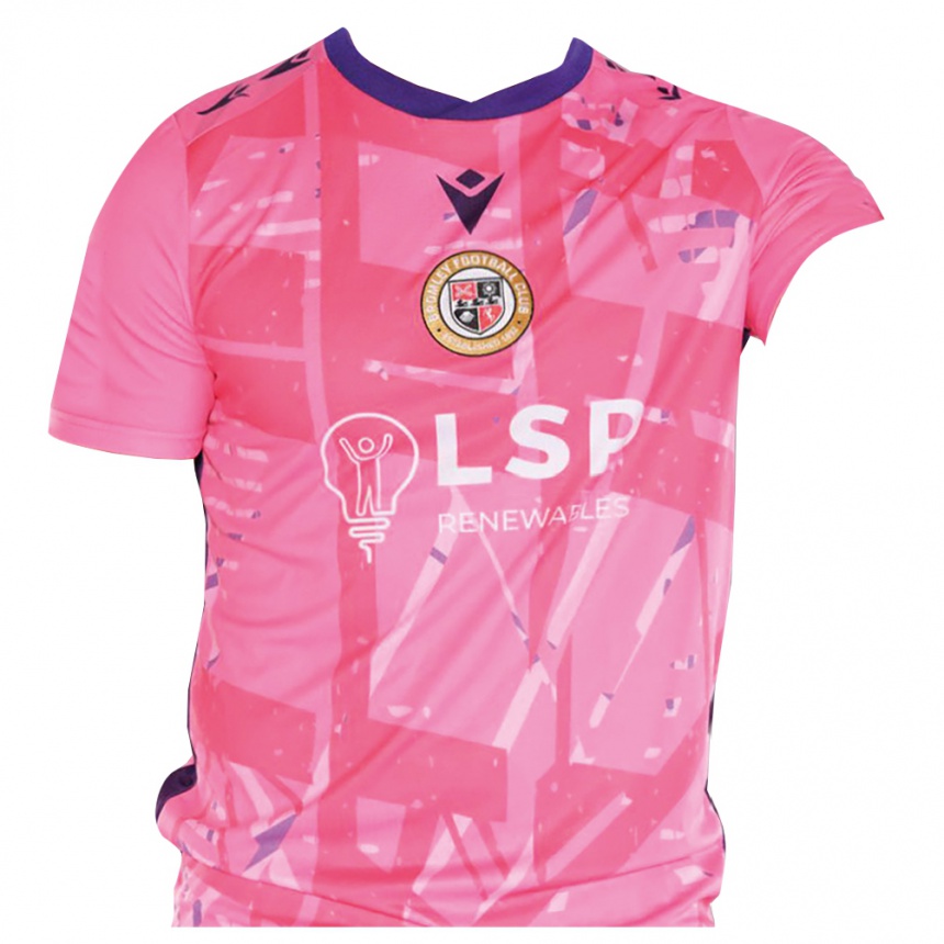 ילדים כדורגל Sam Long #12 ורוד לבן חולצת שוער 2025/26