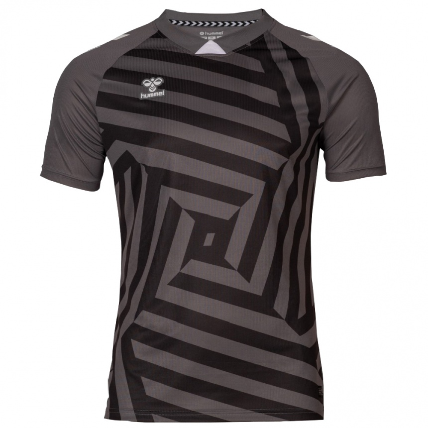 ילדים כדורגל רמון וילה #1 אפור שחור חולצת שוער 2025/26