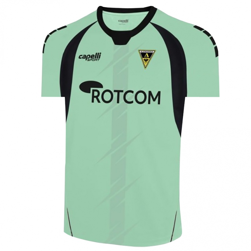 ילדים כדורגל Moritz Schrief #1 ירוק דשא שחור חולצת שוער 2025/26