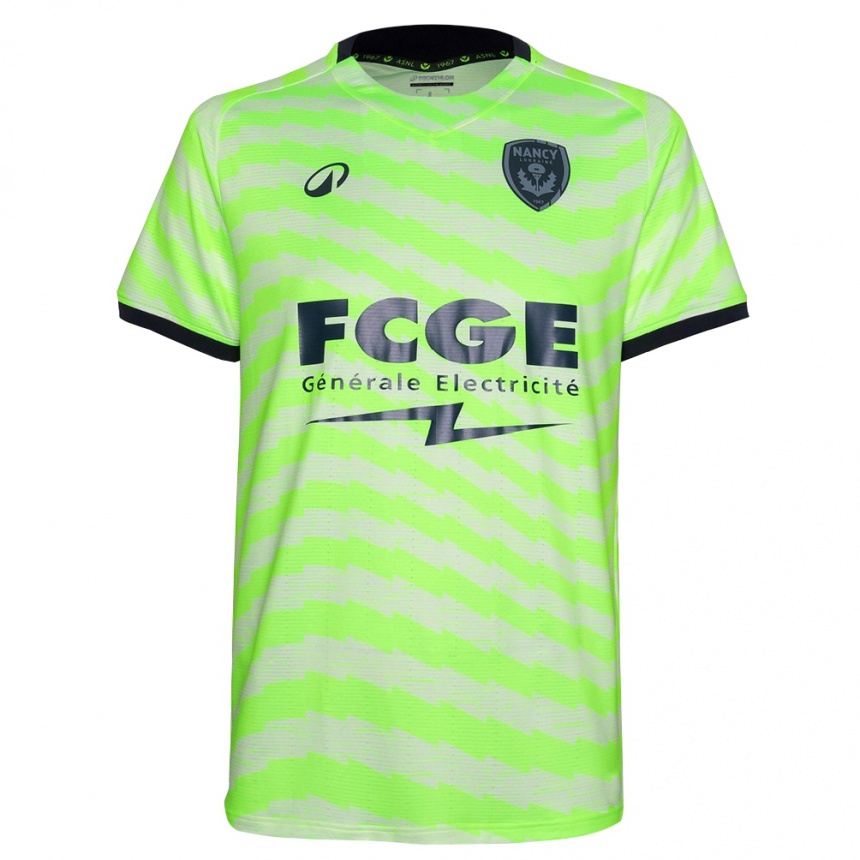 ילדים כדורגל Yness Dahhani #0 ירוק ניאון חולצת שוער 2025/26