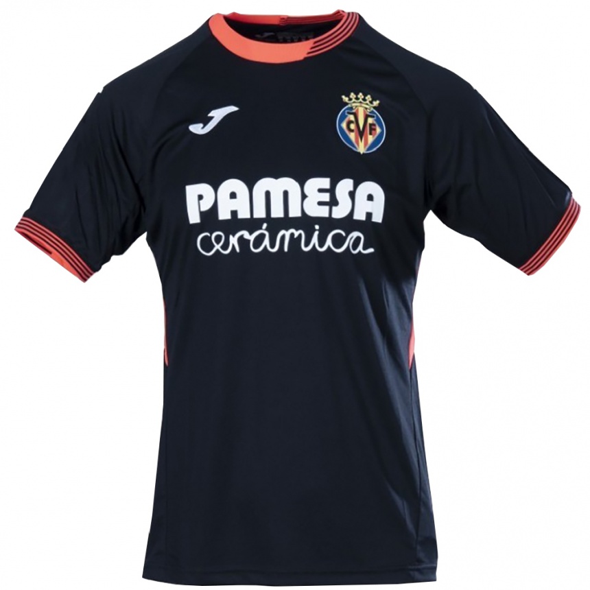 ילדים כדורגל Rodrigo Rocafort #13 שחור לבן כתום חולצת שוער 2025/26