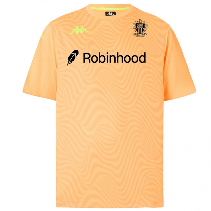 ילדים כדורגל Matys Youst #1 כתום בהיר שחור חולצת שוער 2025/26