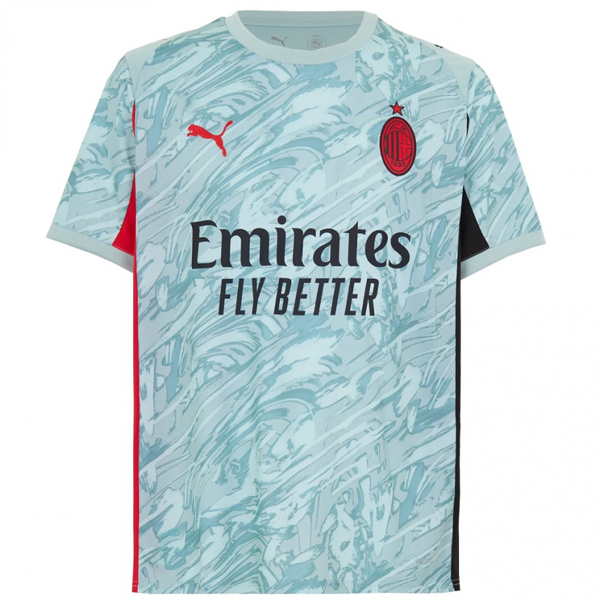 ילדים כדורגל אלסנדרו לונגוני #12 כחול בהיר אדום חולצת שוער 2025/26