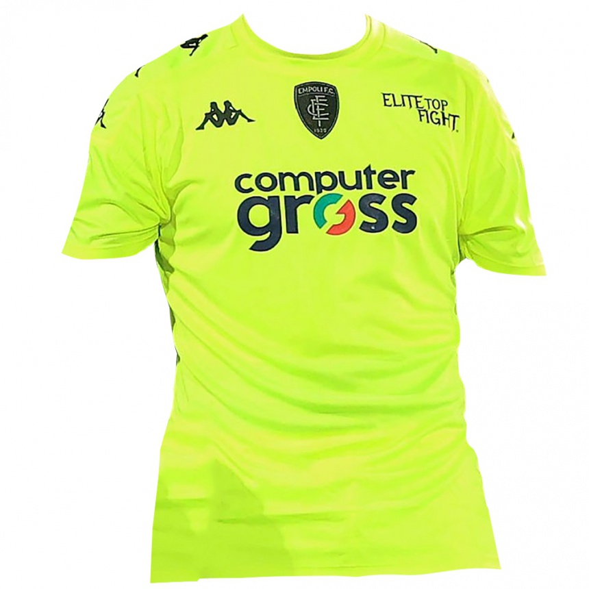 ילדים כדורגל ברנארדו פיצ׳יני #12 ירוק פלורסנט חולצת שוער 2025/26