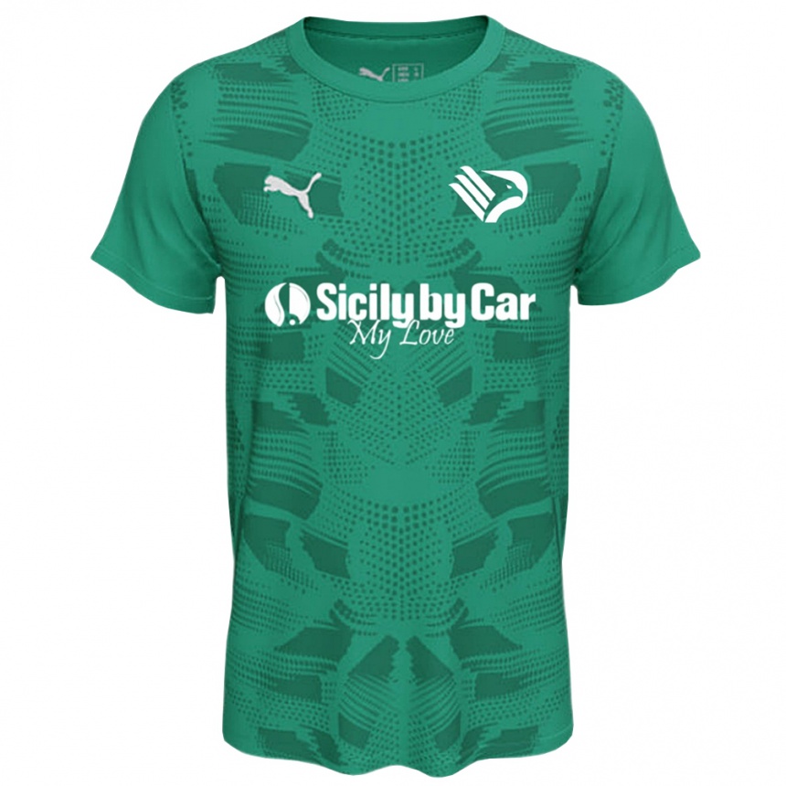 ילדים כדורגל סבסטיאנו דספלנצ'ס #1 לבן ירוק ים חולצת שוער 2025/26