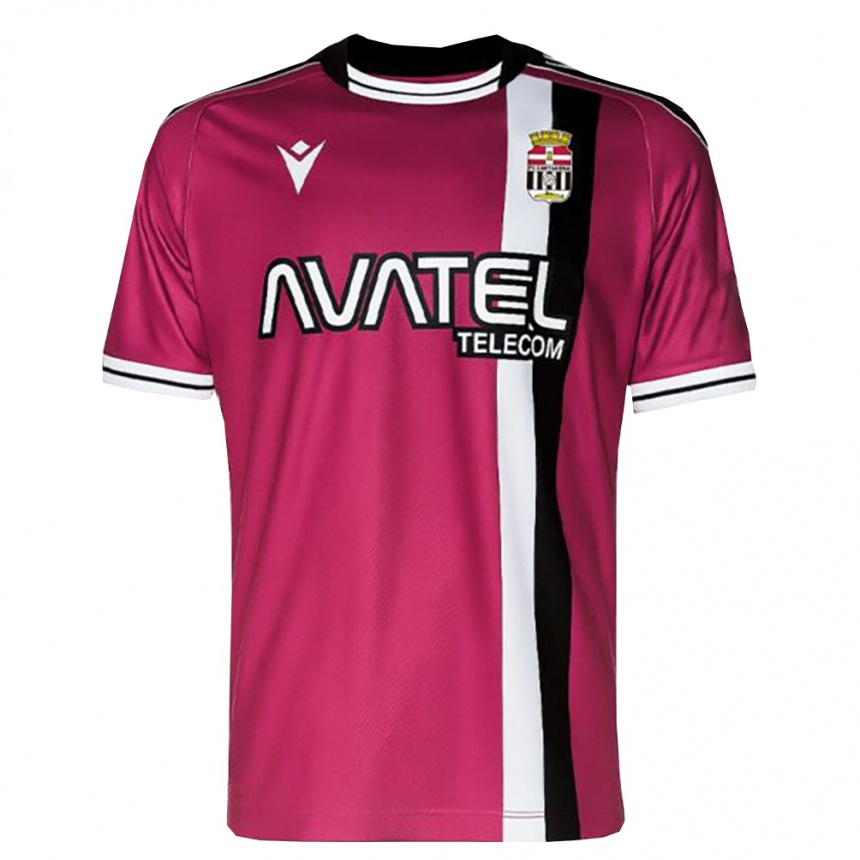 ילדים כדורגל Dani Manzanares #22 בורדו שחור הרחק ג'רזי 2025/26